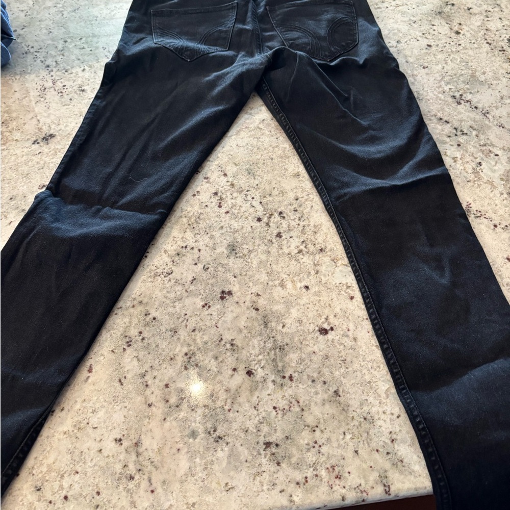 Hollister Black Mid-Rise Super Skinny Jeans